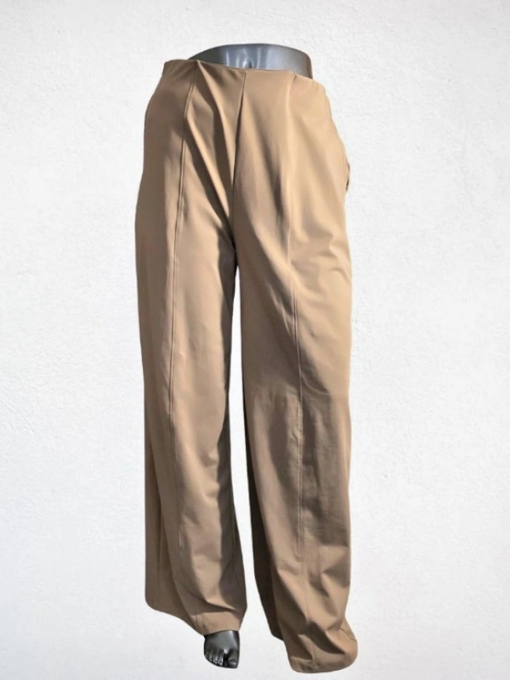 Old Navy Powersoft Go-Dry Pants Wide Leg Pants Beige Large